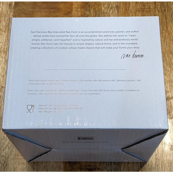 Rae Dunn  Guac + Salsa Set + 2 spoons - Picture 9 of 11